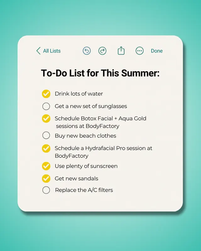 Brand Ad Summer To Do List Meme