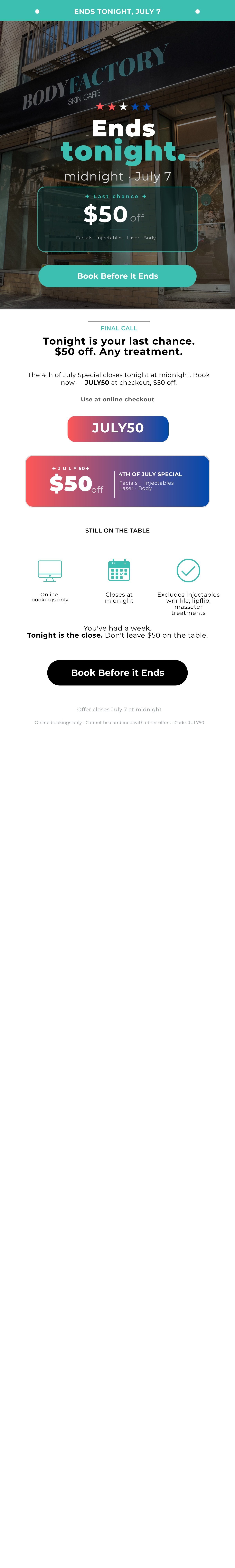 4Th July Email Series, July 7, Last Chance Anchor