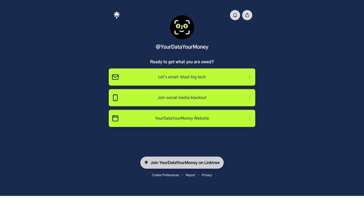Mydatamymoney - Instagram, Linktree